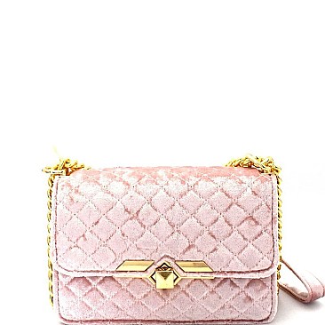 Dream Control Quilted Velvet Shoulder Bag MH-H170217-13