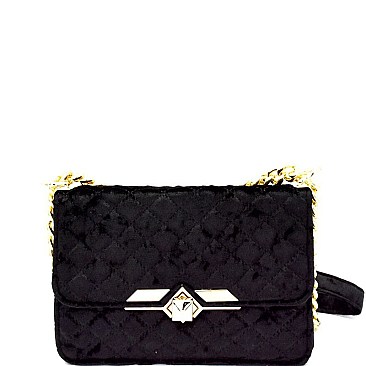 Dream Control Quilted Velvet Shoulder Bag MH-H170217-13