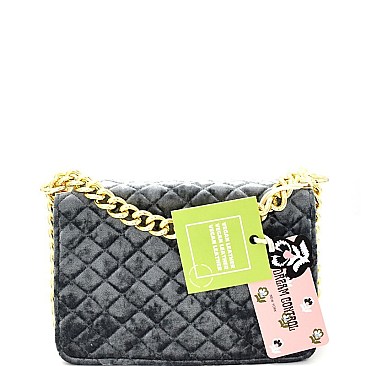 Dream Control Quilted Velvet Shoulder Bag MH-H170217-13