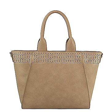 Large Size Laser-cut Tote / Satchel