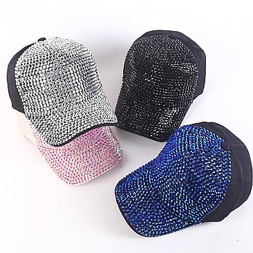 SPARKLY SEQUIN ADJUSTABLE MESH BACK BASEBALL CAP