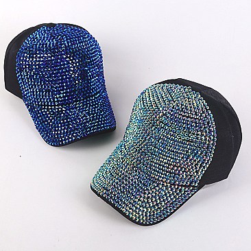 SPARKLY SEQUIN ADJUSTABLE MESH BACK BASEBALL CAP
