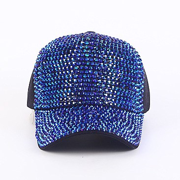 SPARKLY SEQUIN ADJUSTABLE MESH BACK BASEBALL CAP
