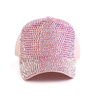 SPARKLY SEQUIN ADJUSTABLE MESH BACK BASEBALL CAP