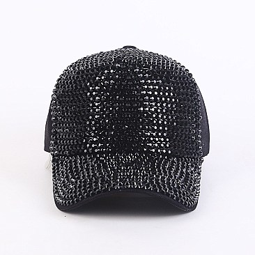 SPARKLY SEQUIN ADJUSTABLE MESH BACK BASEBALL CAP