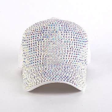 SPARKLY SEQUIN ADJUSTABLE MESH BACK BASEBALL CAP