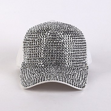SPARKLY SEQUIN ADJUSTABLE MESH BACK BASEBALL CAP