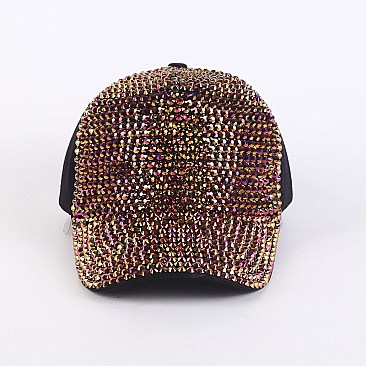 SPARKLY SEQUIN ADJUSTABLE MESH BACK BASEBALL CAP