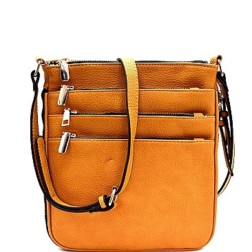 HB4012-LP Multi Pocket Expandable Cross Body Messenger