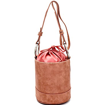 HD2996-LP Ring Handle Drawstring Pouch Bucket Shoulder Bag