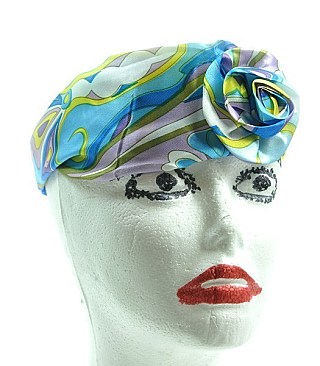 AZREK PRINT SATIN FEEL HEADBANDS