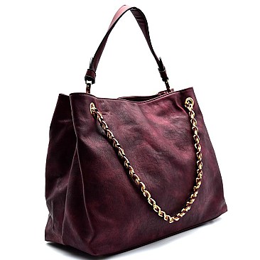 HG0008-LP Chain Accent Fashion Hobo