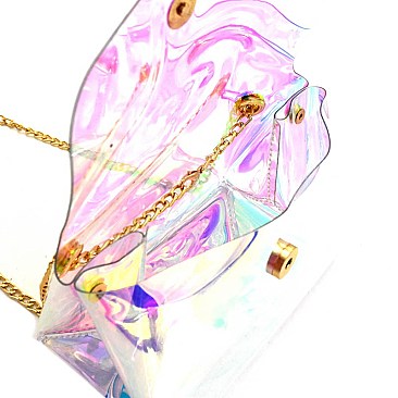 Hologram Transparent Clear Flap Cross Body  HL004-LP