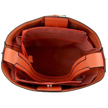 Fashionable Tassel Accent 3-Compartment Single Strap Hobo MH-HM0001