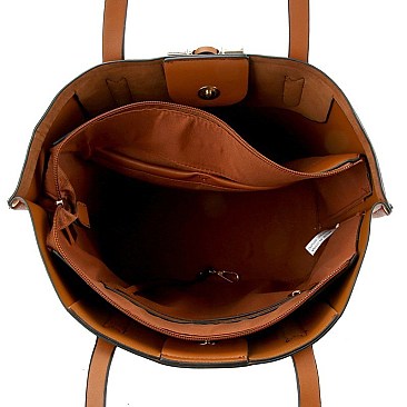 Stylish Tassel Accent 3-Compartment Tote MH-HM0002