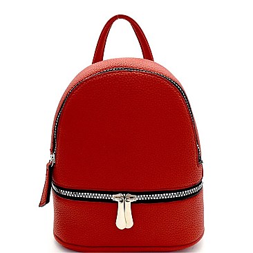 HM6369-LP Zipper Accent Medium Fashion Backpack