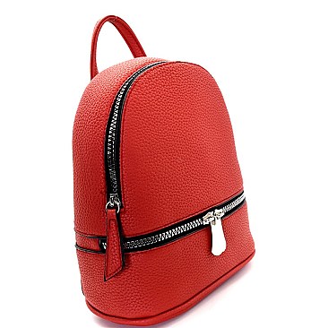 HM6369-LP Zipper Accent Medium Fashion Backpack