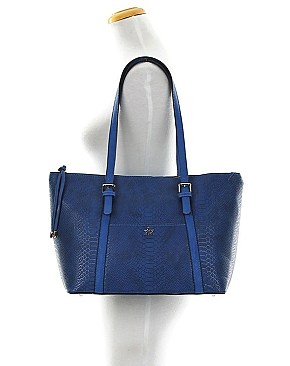 Hue & Ash Shopper Alligator Print Tote