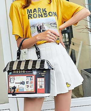 Retro Handmade House Shaped Bag