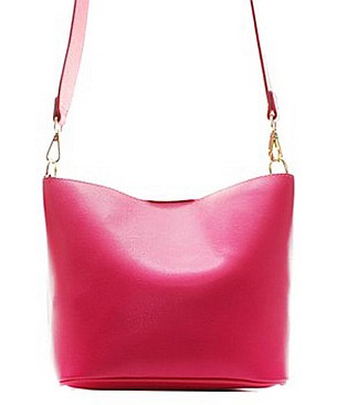 CLASSY FAUX LEATHER MESSENGER BAG JP-HR073