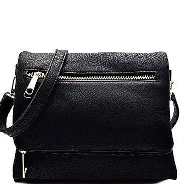 HS3638-LP Multi Compartments Layered Flap Cross Body