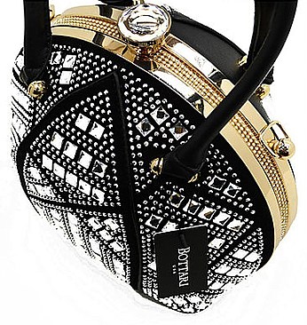 DOME SHAPED RHINESTONE SATCHEL