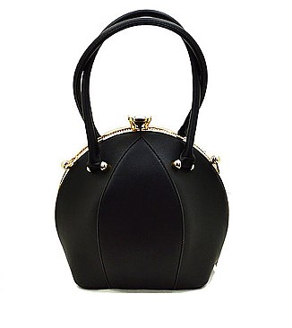 DOME SHAPED RHINESTONE SATCHEL