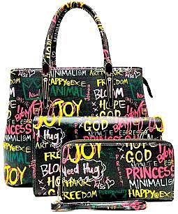 GRAFFITI 3 in 1 Satchel Value SET