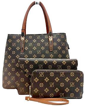 Classic TOP-HANDLE MONOGRAMMED 3 IN 1 SATCHEL Set