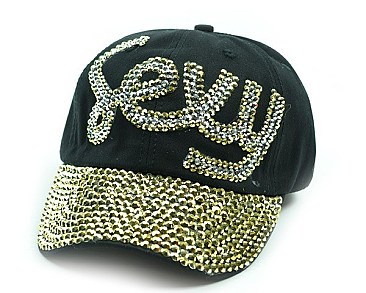 SEXY RHINESTONE CAP