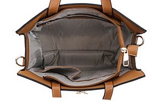 2-in-1 Satchel Wallet Set with Removable Key Chain
