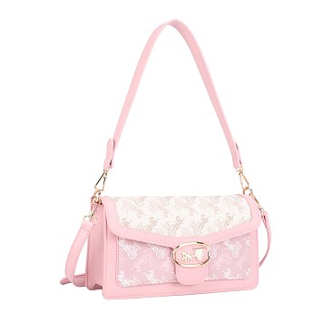 Monogram Horse Satchel