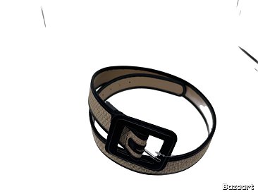 Straw Linen Belt