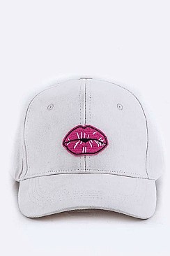 Lips Patch Ultra Suede Cap LA-EMH8595H