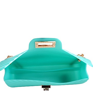 Chevron Embossed Jelly 2-Way Shoulder Bag MH-JB3137