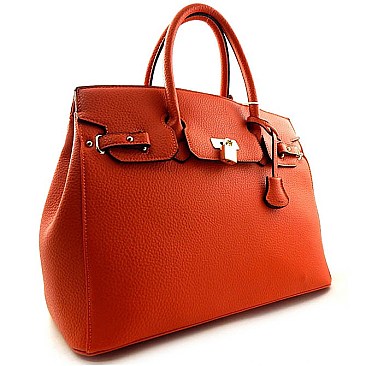 Celebrity Padlock Accent Over-sized Quality Tote