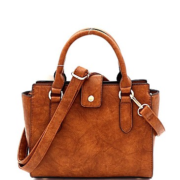 Medium Wing Padlock Accent 2-Way Satchel