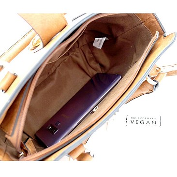 Medium Wing Padlock Accent 2-Way Satchel
