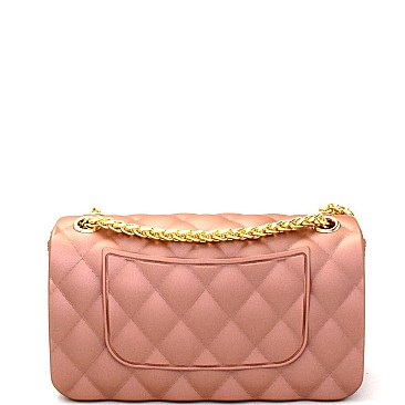 Quilted Matte Jelly Small 2 Way Shoulder Bag JP067-MH