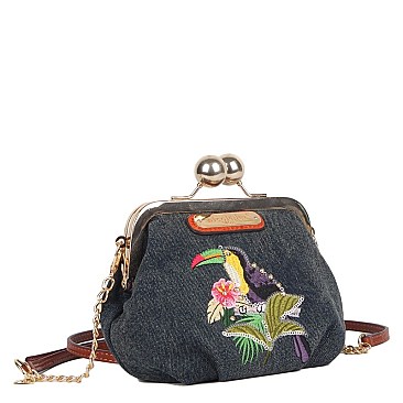 PARROT EDRIS KISS LOCK CROSS BODY