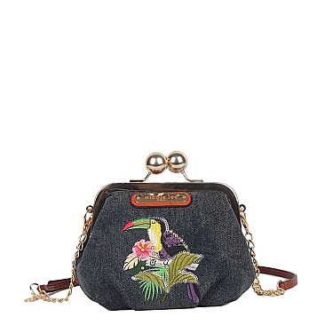 PARROT EDRIS KISS LOCK CROSS BODY