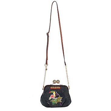 PARROT EDRIS KISS LOCK CROSS BODY