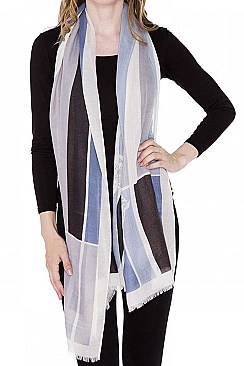 Horse Print Light Long Scarf
