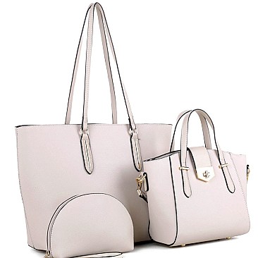 Classy 3 in 1 Shopper Tote Value SET MH-JX19202