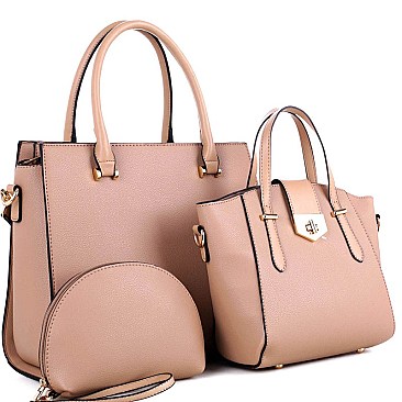 Classy 3 in 1 Structured Satchel Value SET MH-JX19203