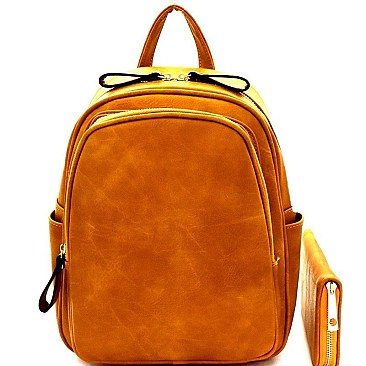 Multi-Pocket Backpack Wallet SET