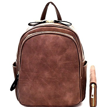 Multi-Pocket Backpack Wallet SET
