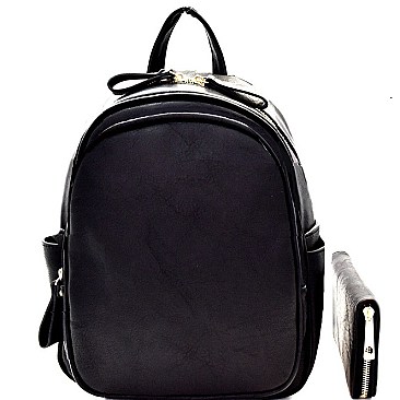 Multi-Pocket Backpack Wallet SET