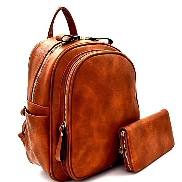 Multi-Pocket Backpack Wallet SET
