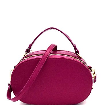 Woven Accent Round Boxy Cross Body MH-KLW2330